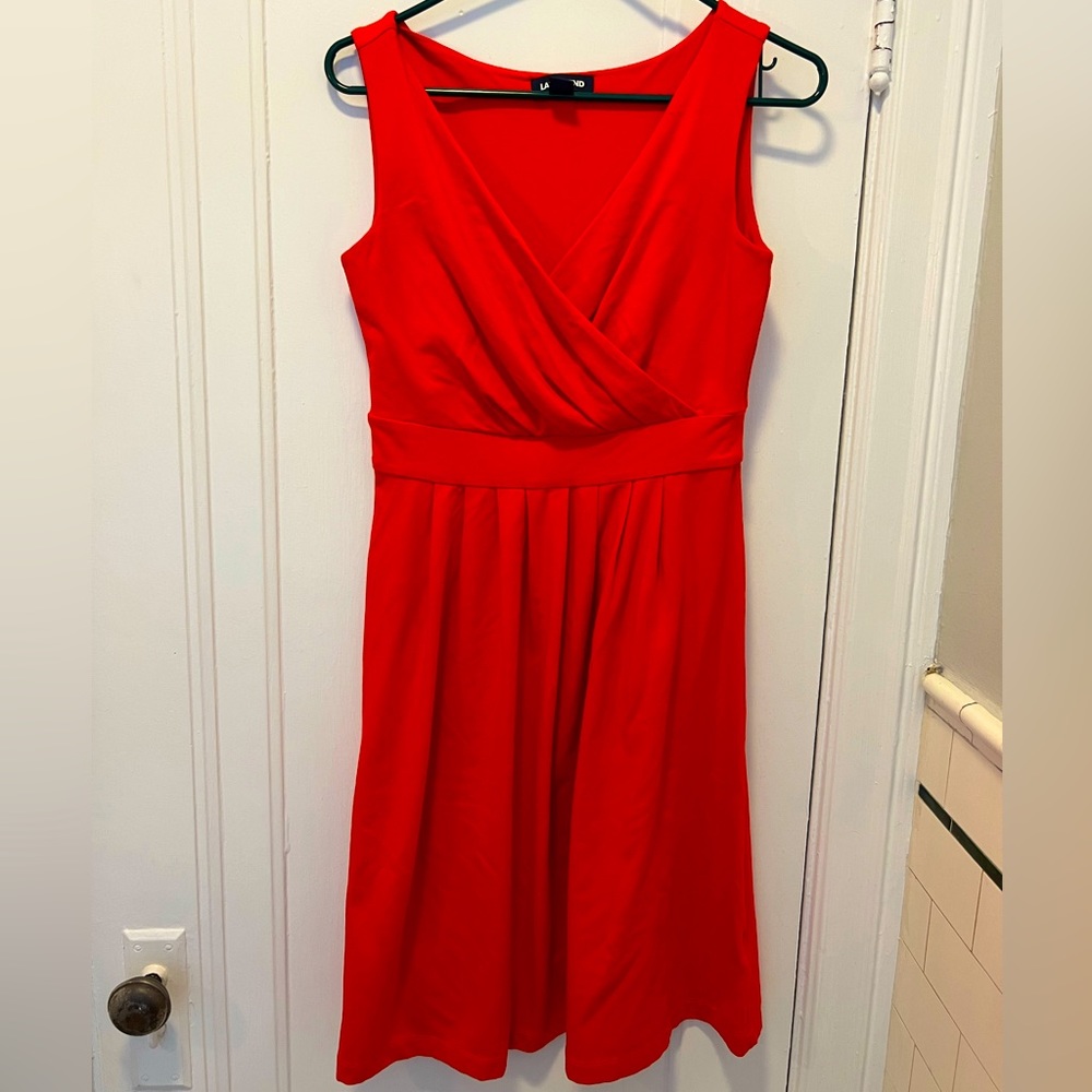 Red Land’s End Sleeveless Dress